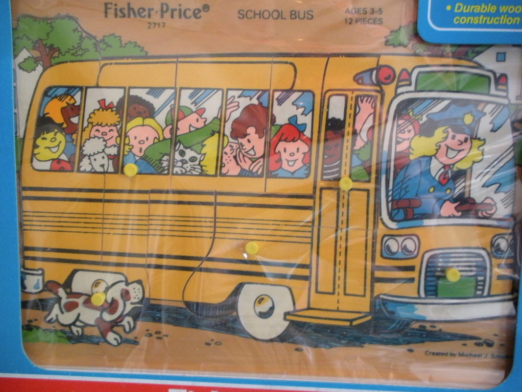 FP #2717 School Bus (A) - Vintage Fisher Price Toys by Auroramorningstar